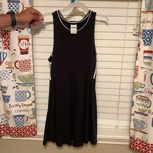 Black & white mini sundress